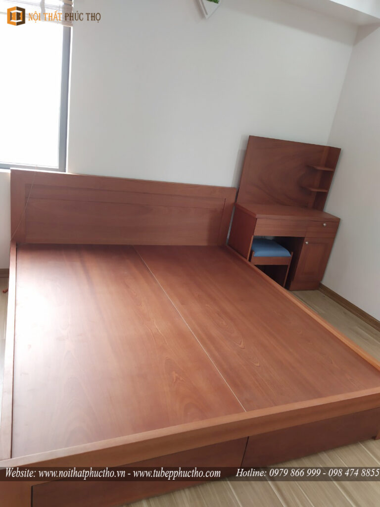 Thi công hoàn thiện nội thất full căn hộ chất liệu gỗ xoan đào cao cấp tại nhà anh Thành – CC Intracom Vĩnh Ngọc