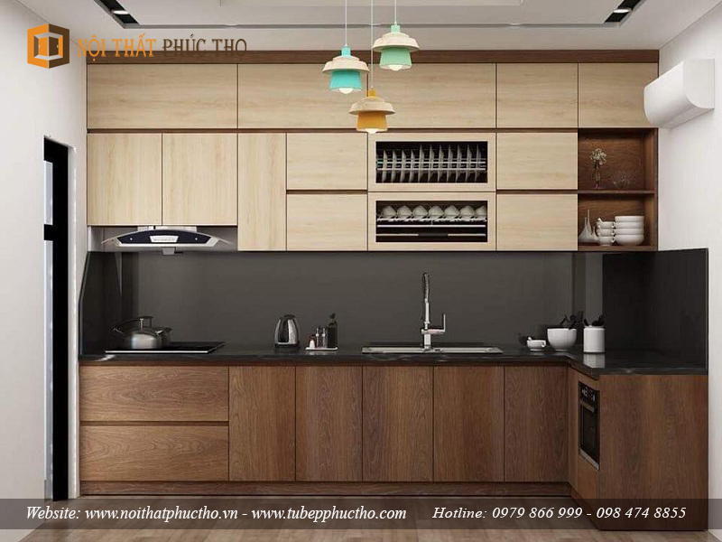 Tủ bếp laminate vân gỗ: Với tủ bếp laminate vân gỗ đẹp mắt này, bạn sẽ thực sự yêu thích việc nấu nướng và trổ tài ẩm thực tại nhà. Với chất liệu cao cấp và thiết kế tối ưu, chắc chắn sẽ đem lại cho bạn không gian bếp hoàn hảo và sang trọng hơn bao giờ hết.
